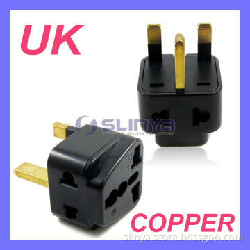 Universal to UK Plug AC Power Travel Adapter 3 Pin Plug Suitable for, UK, Hongkong, U. a. E, Singapore, Malaysia